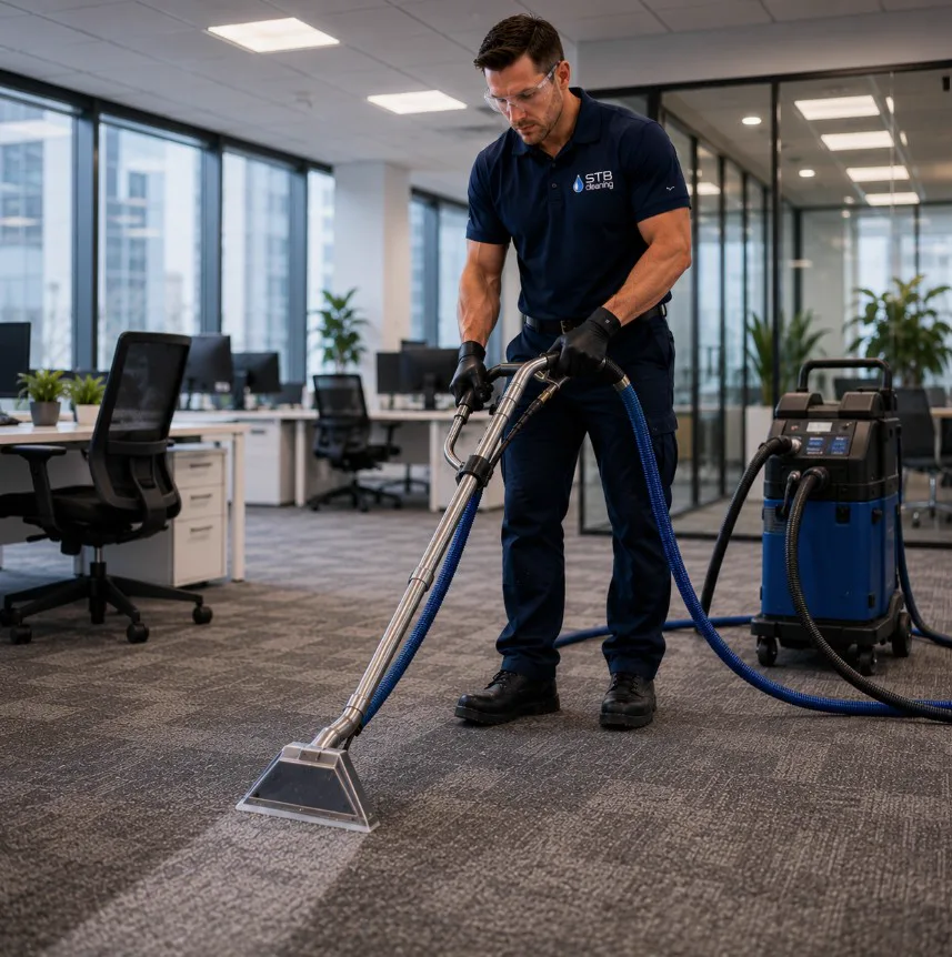 STB Cleaning carpet process